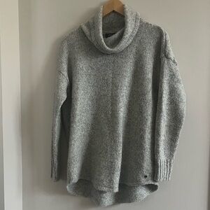 Eddie Bauer Light Gray Cowl Neck Sweater